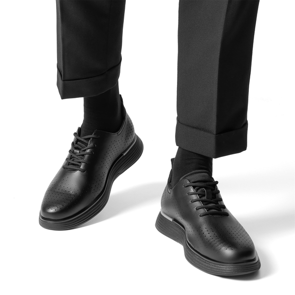 [MaxFlex SuiteCraft-] Men's Business Casual Oxford Sneakers - BLACK - 1